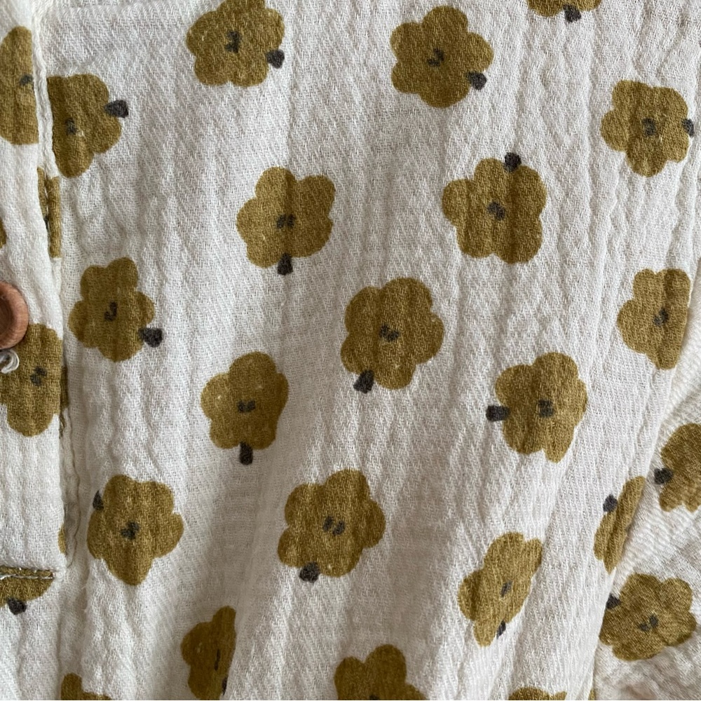 Quincy Mae Floral Rosie Romper in Ditsy Clay Floral Print 6-12m - Picture 14 of 14